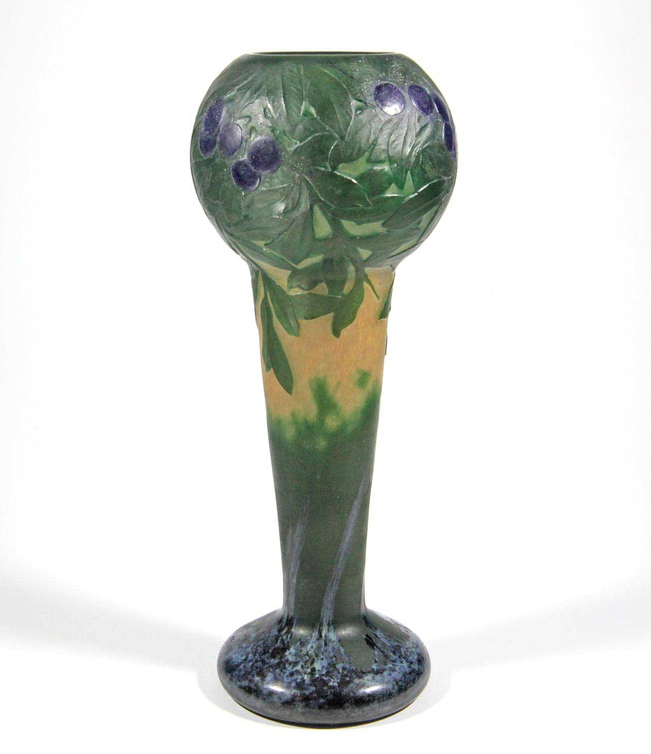 Bedeutende Daum-Vase - Prunellier