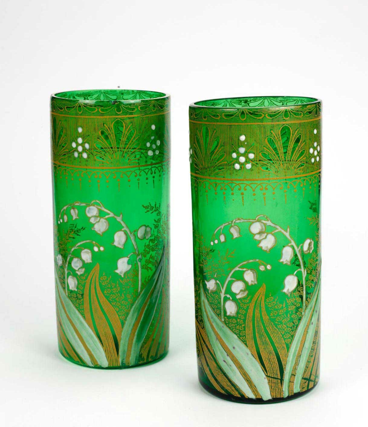 Paar Legras Vasen - Maiglöckchen